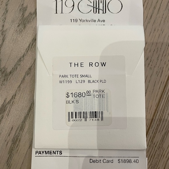 EUC The Row Park Tote Small $1900 - Picture 8 of 11